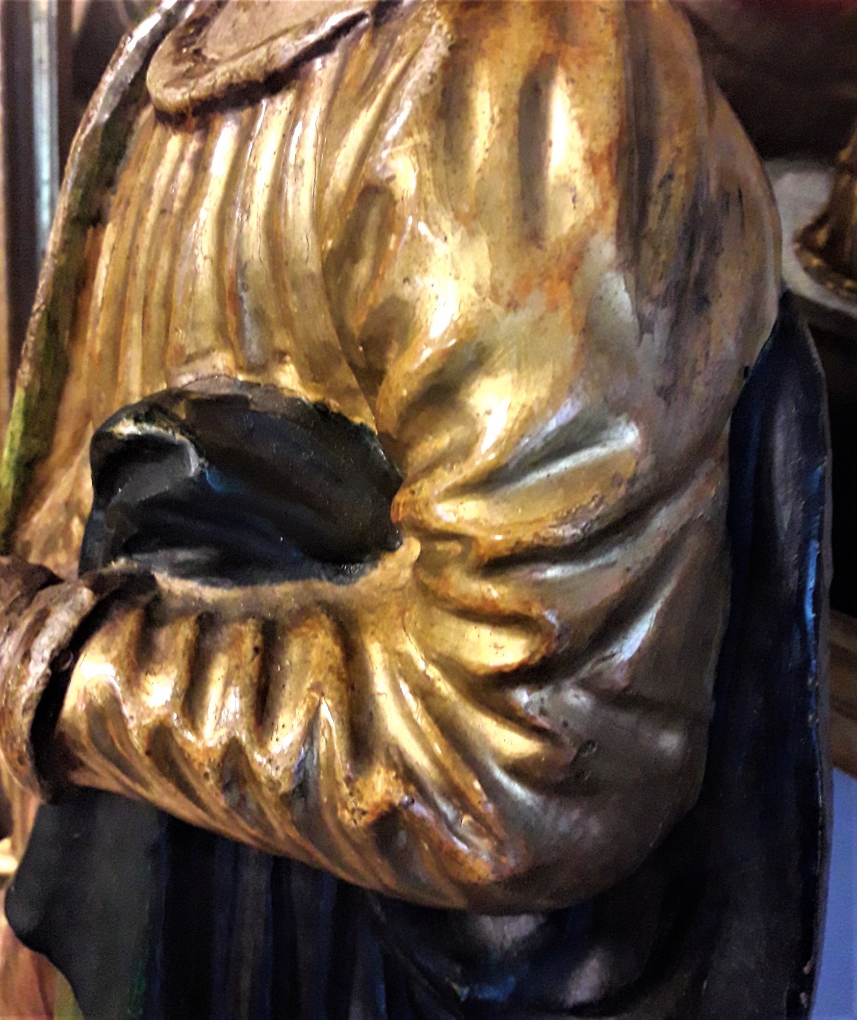 Santa Martire scultura lignea policroma e dorata